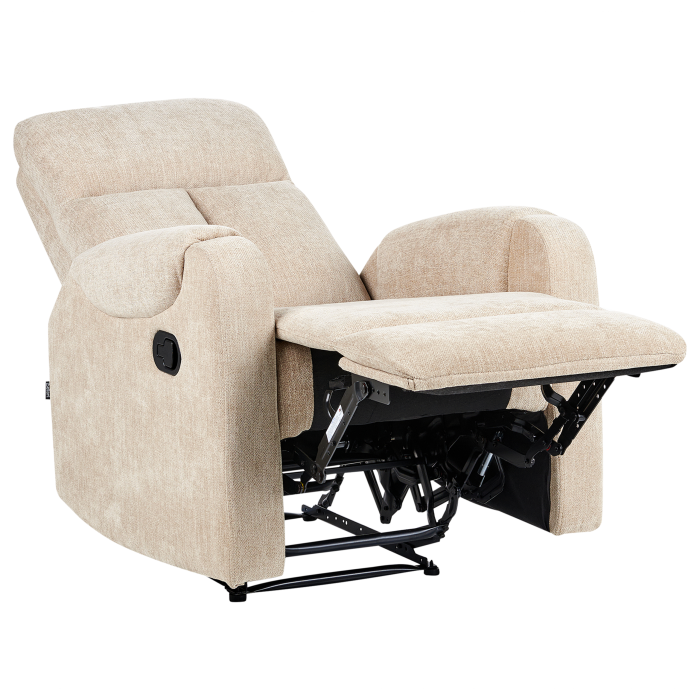 SOMERO recliner chair Retractable footrest Beige [4]