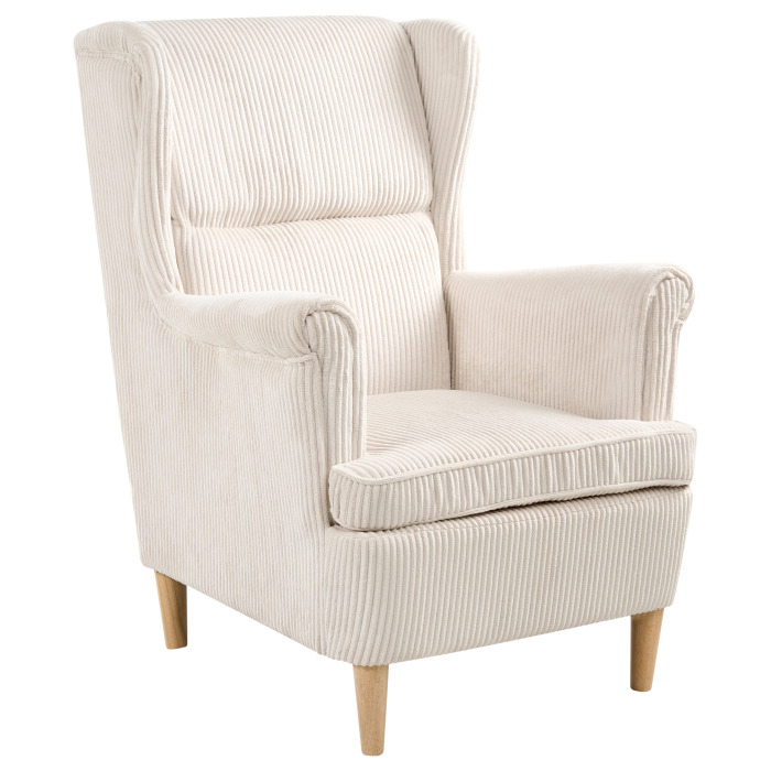 ABSON high-back armchair Velvet Beige light [4]