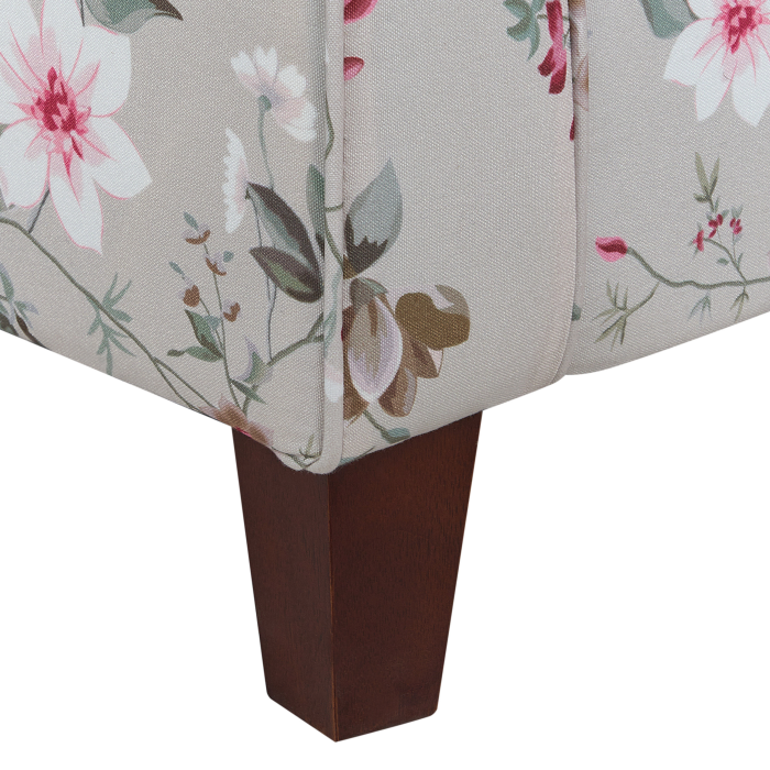 HAMAR high-back armchair with light grey stool [11]