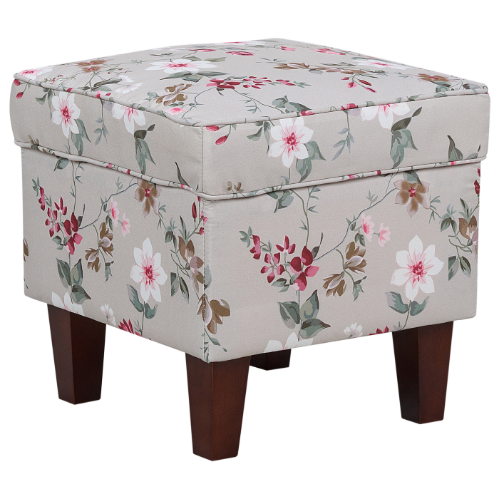 HAMAR high-back armchair with light grey stool [9]