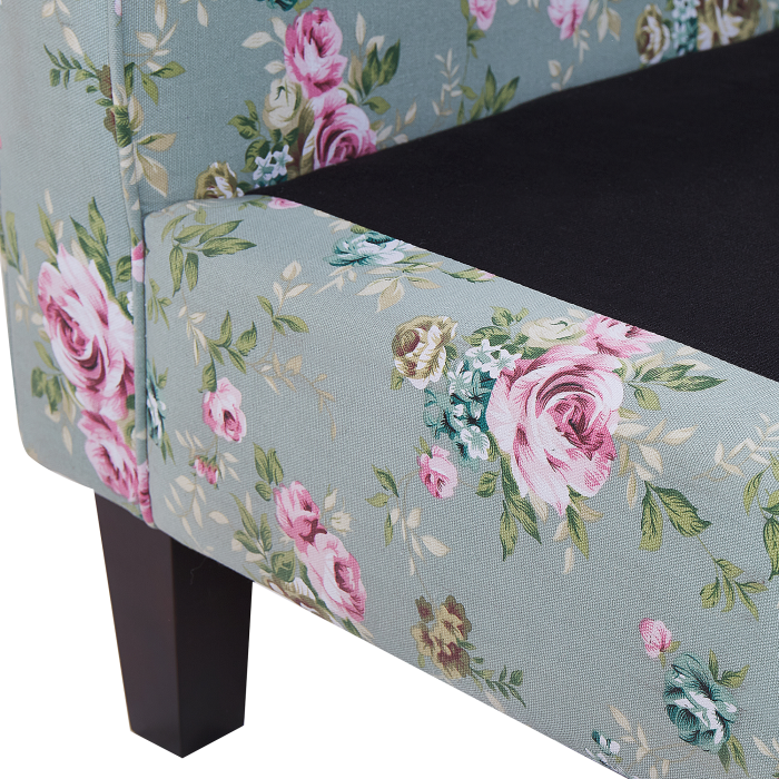 HAMAR High-Back Armchair with Green Stool [8]