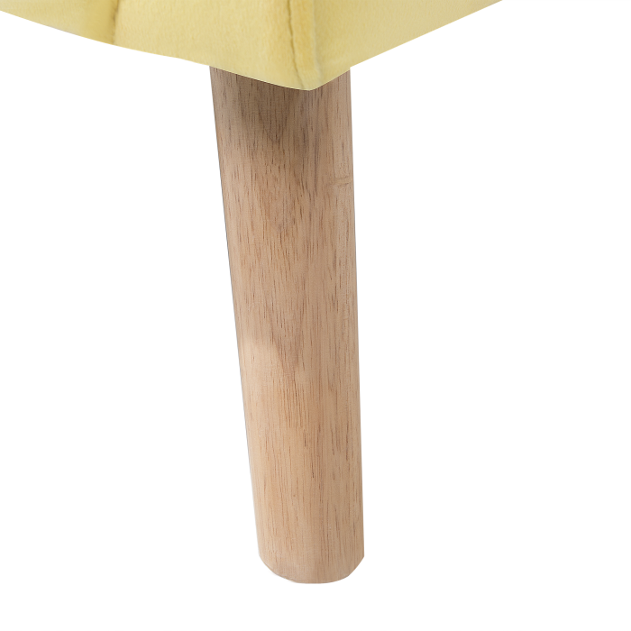 Fotoliu cu spătar înalt ONEIDA Catifea Galben [11]