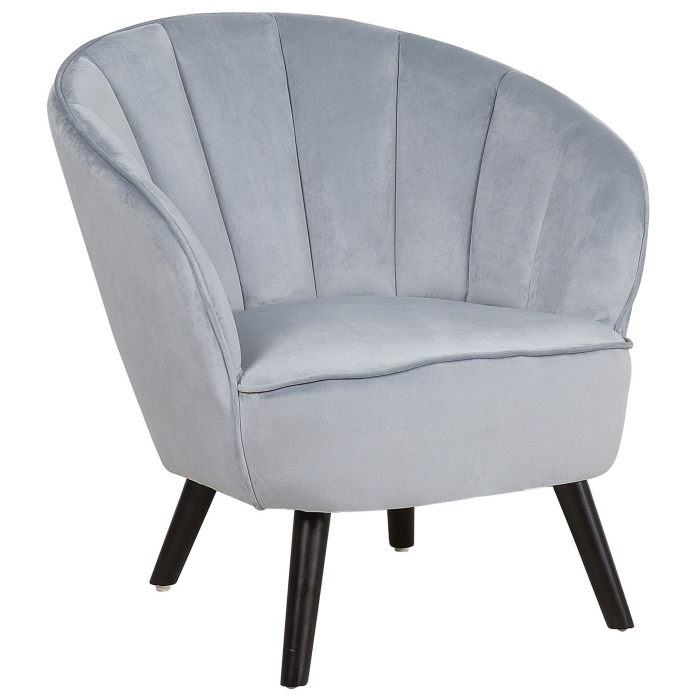 Armchair DALA Velvet Light Grey [2]