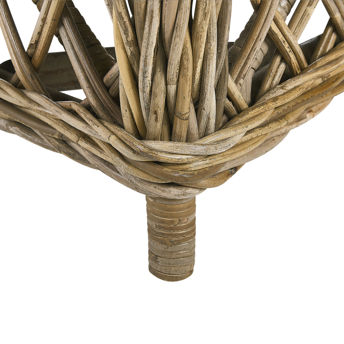 Fotoliu de grădină RIBOLLA cu taburet Ratan Natural [10]