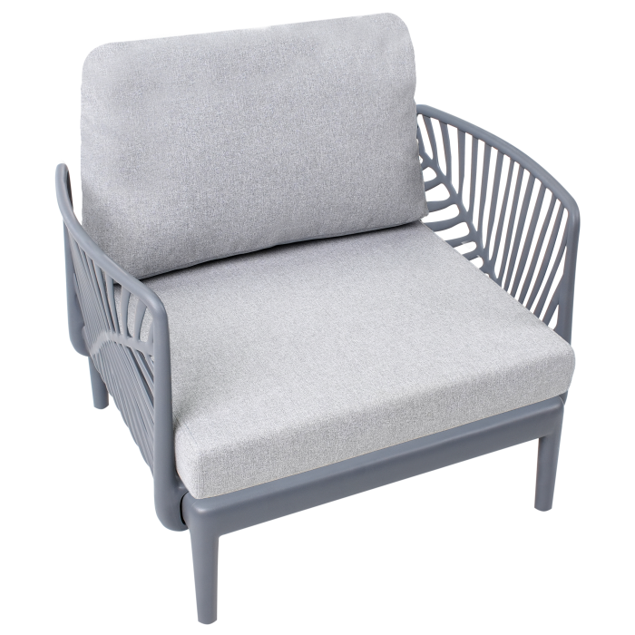 Fotoliu de grădină SATURNIA Gri [6]