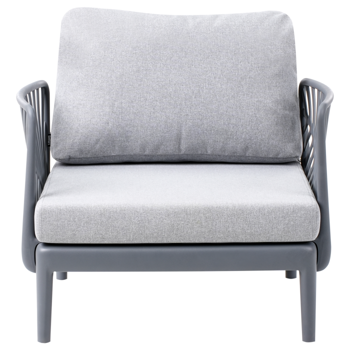 Fotoliu de grădină SATURNIA Gri [4]