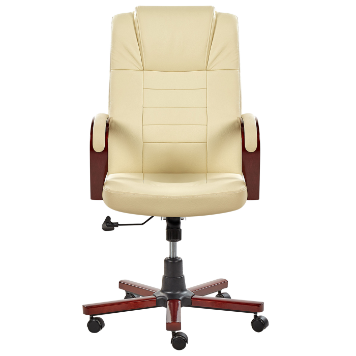 Fotoliu de masaj DIAMOND cu funcție de încălzire Piele naturală Bej [4]