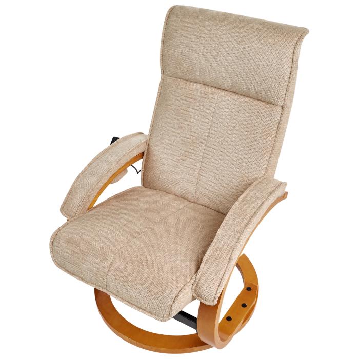 HERO massage chair with stool Beige [6]