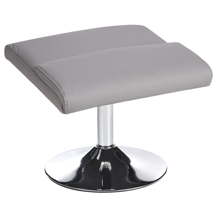 Massage chair LEGEND with stool Eco-leather Grey [9]