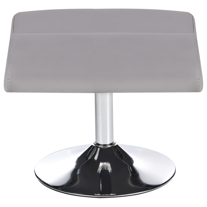 Massage chair LEGEND with stool Eco-leather Grey [10]