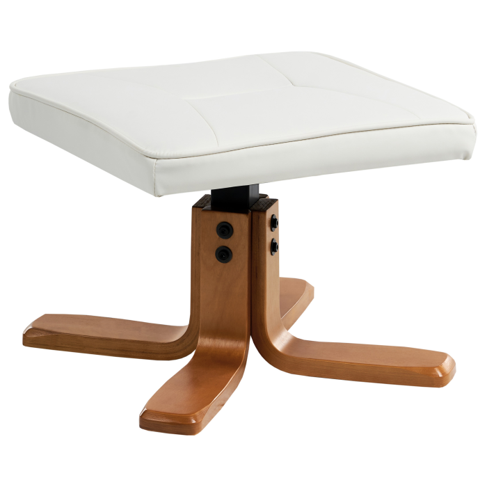 RELAXPRO massage chair with stool Off-white eco-leather [8]