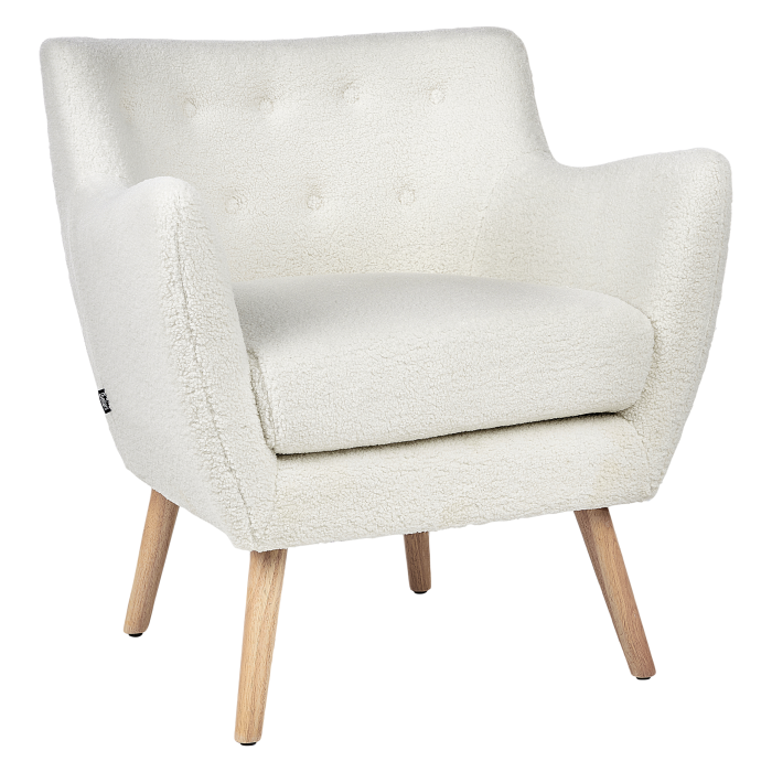 Fotoliu DRAMMEN Boucle Alb [4]