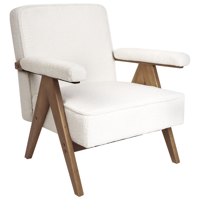 Armchair EVJE Boucle Off-white [4]