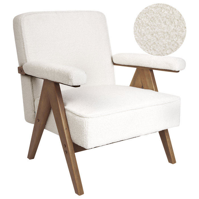 Armchair EVJE Boucle Off-white [2]