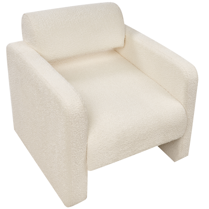 HALLSBERG Armchair Boucle Off-white [7]