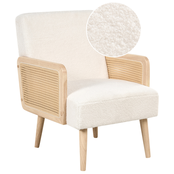 HOJBY Boucle armchair Off-white [2]
