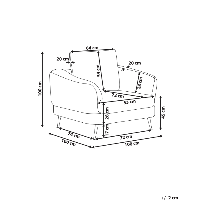 Fotoliu KJAER Boucle Bej deschis [3]