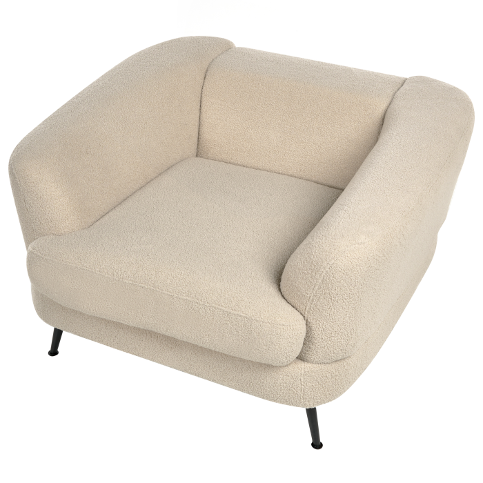 Fotoliu KJAER Boucle Bej deschis [8]