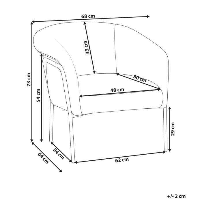Fotoliu KROSSEN  Bej deschis [3]