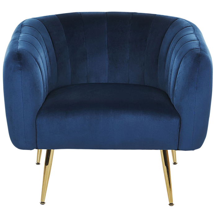 Fotoliu LACONIA Catifea Albastru închis [4]