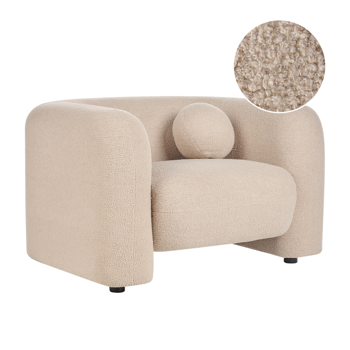 LEIREN Boucle armchair Beige [2]