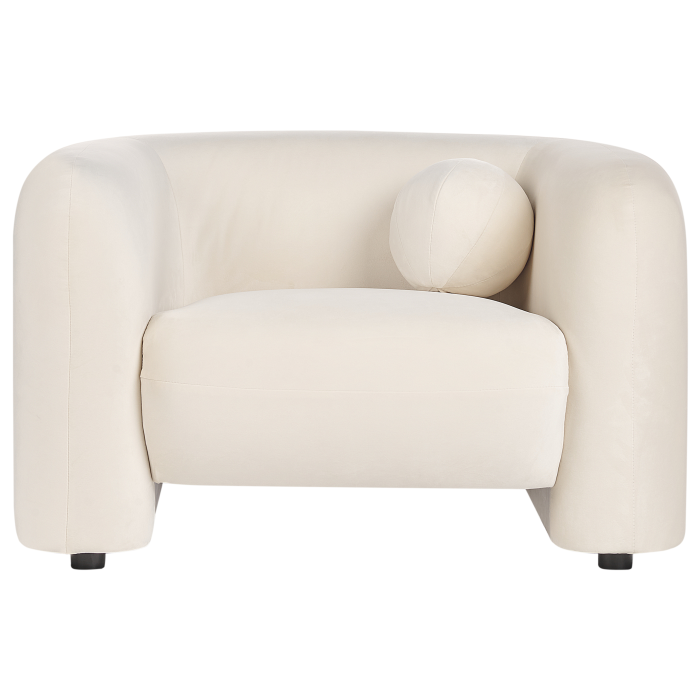 LEIREN Armchair Off-white Velvet [4]