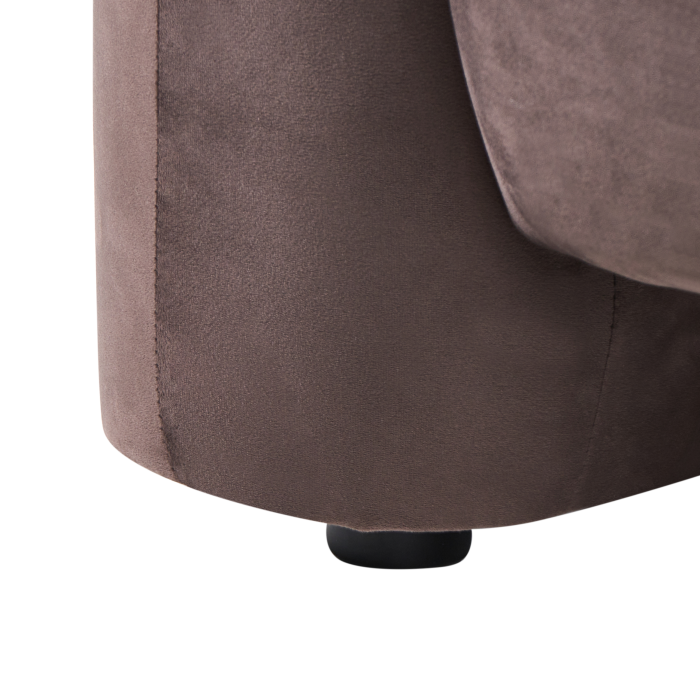 LEIREN armchair Velvet Dark brown [11]