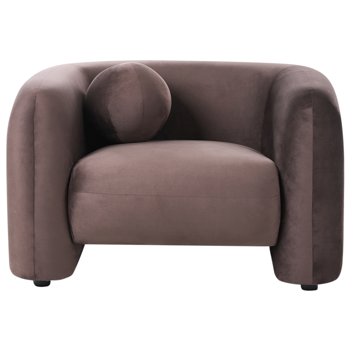 LEIREN armchair Velvet Dark brown [4]