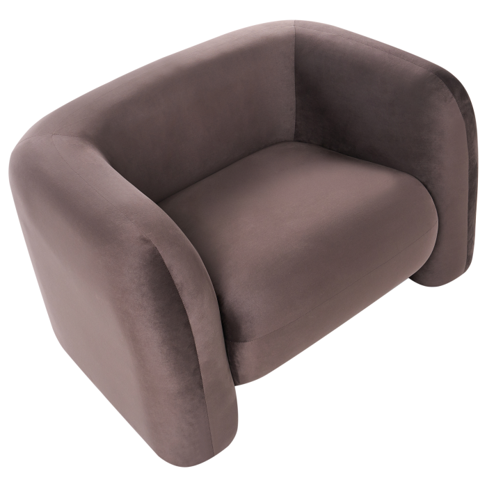 LEIREN armchair Velvet Dark brown [7]