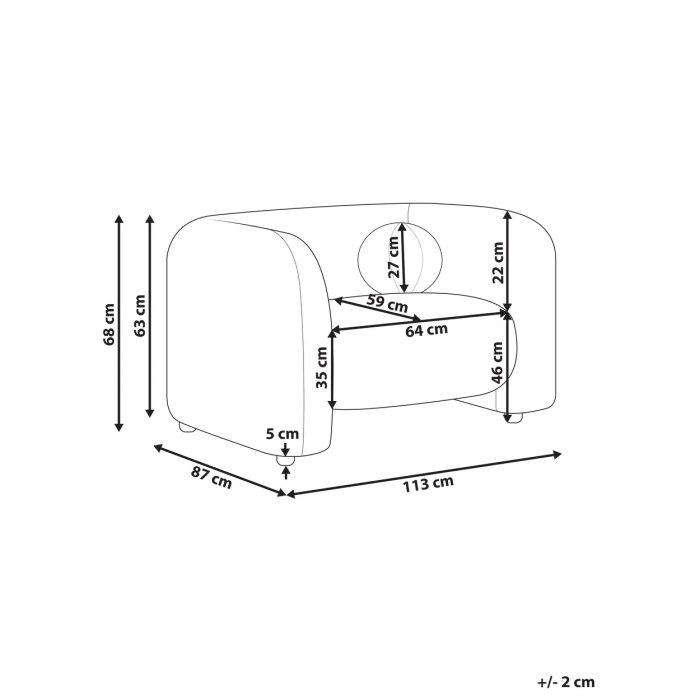 Fotoliu LEIREN  Negru [3]
