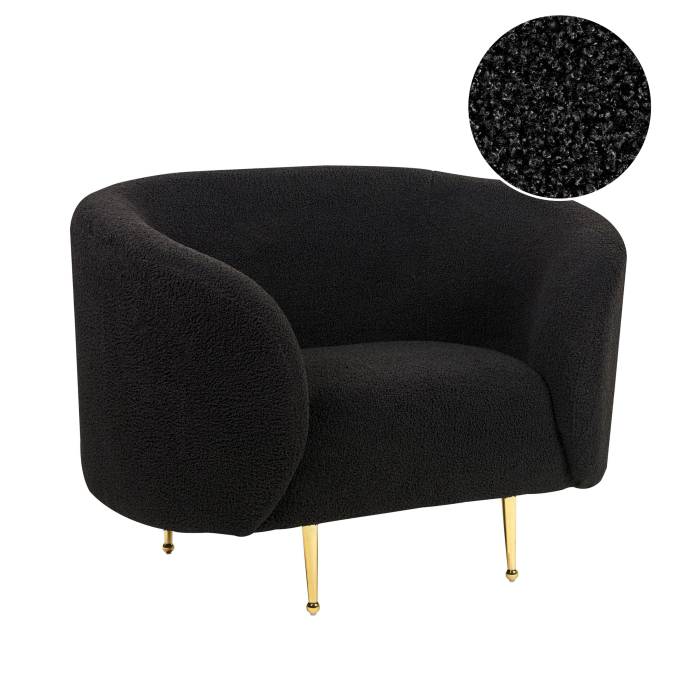 LOEN Armchair Boucle Black [2]