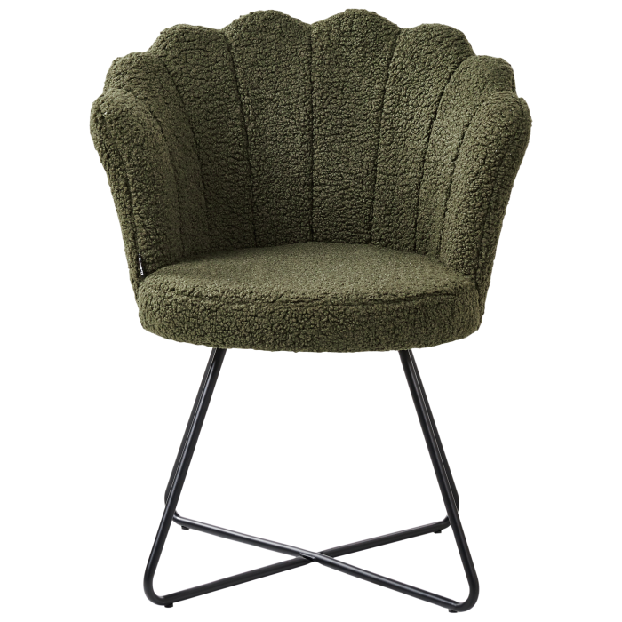 LOVELOCK Boucle Armchair Dark Green [5]