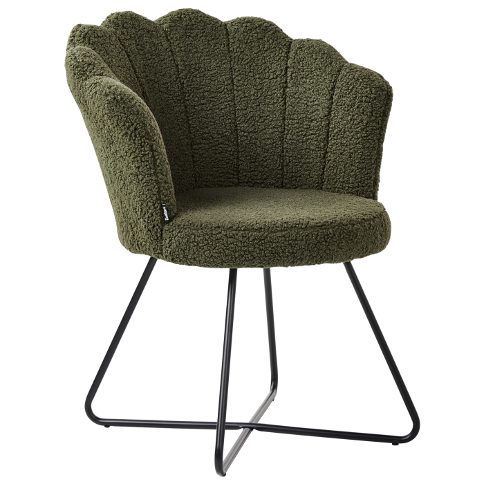 LOVELOCK Boucle Armchair Dark Green [4]