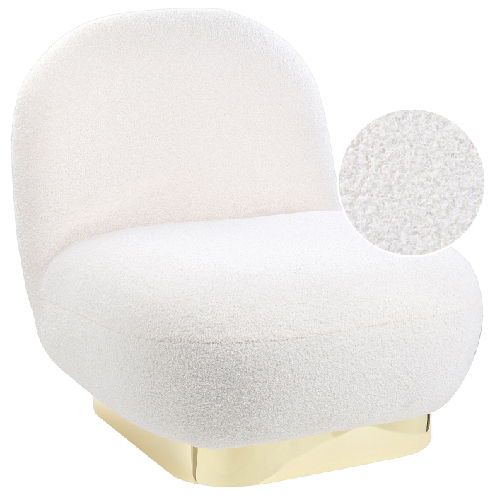 LOVIISA Armchair Boucle White [2]