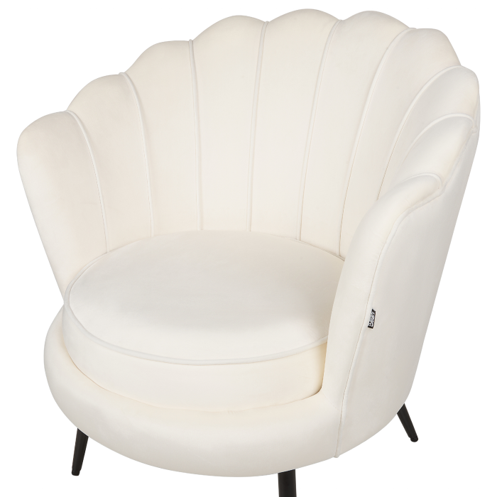 LOVIKKA Armchair Velvet Off-White [6]