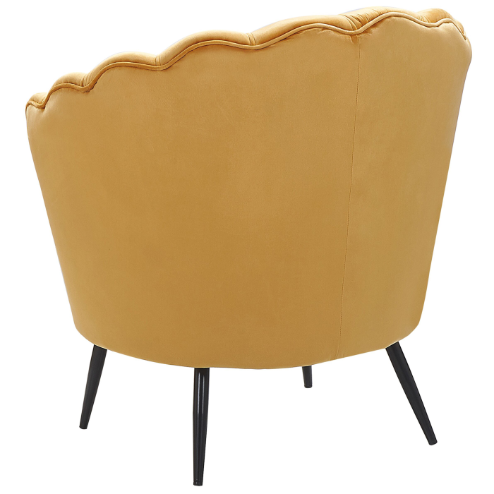 Armchair LOVIKKA Velvet Mustard Yellow [6]