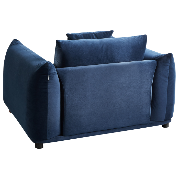 LUVOS Armchair Dark Blue Velvet [5]