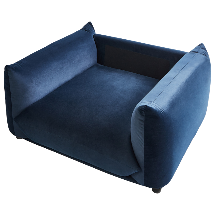 LUVOS Armchair Dark Blue Velvet [7]
