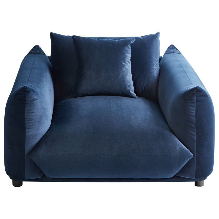 LUVOS Armchair Dark Blue Velvet [4]