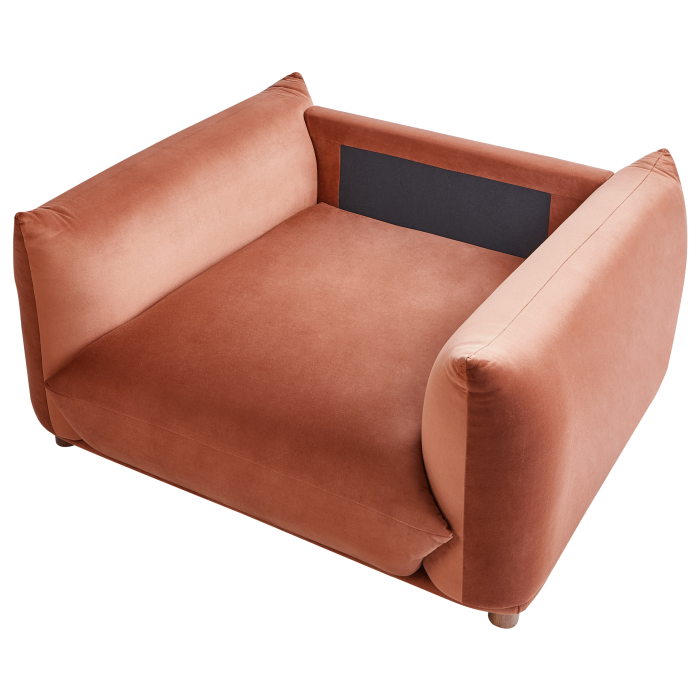 Fotoliu LUVOS Catifea Maro auriu [7]