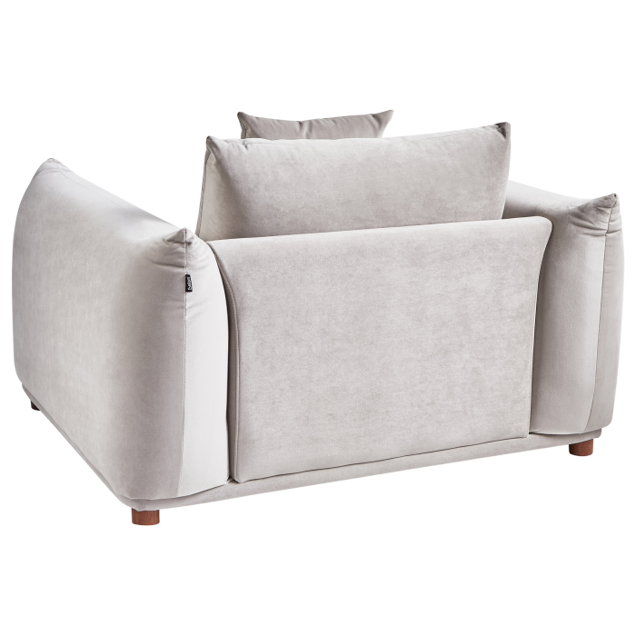 LUVOS Armchair Taupe Velvet [5]