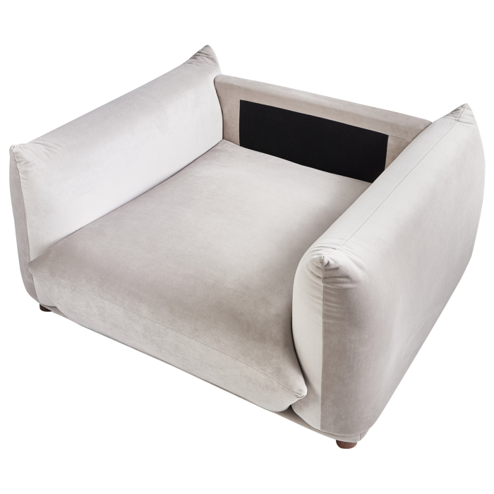 LUVOS Armchair Taupe Velvet [7]