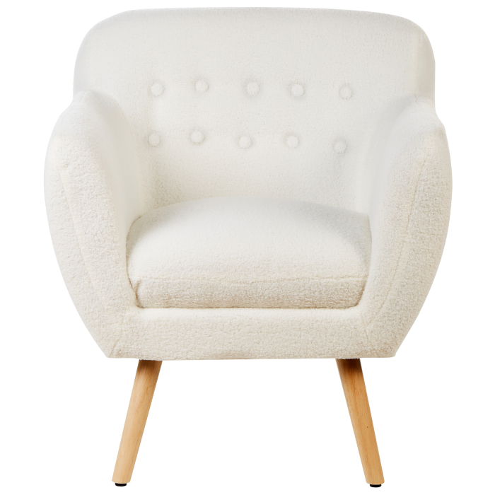 MELBY Armchair Boucle White [5]