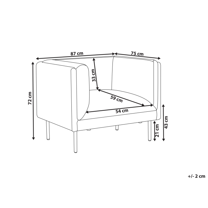 MOEN Armchair Light Grey [3]