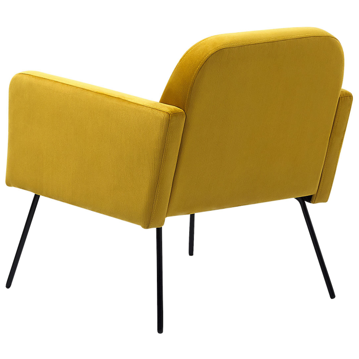 NARKEN armchair Velvet Mustard yellow [5]