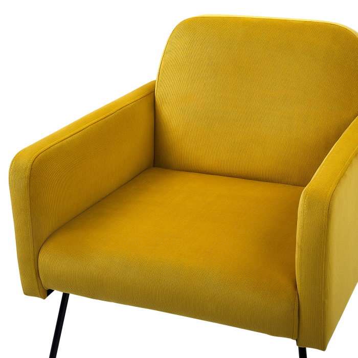 NARKEN armchair Velvet Mustard yellow [6]