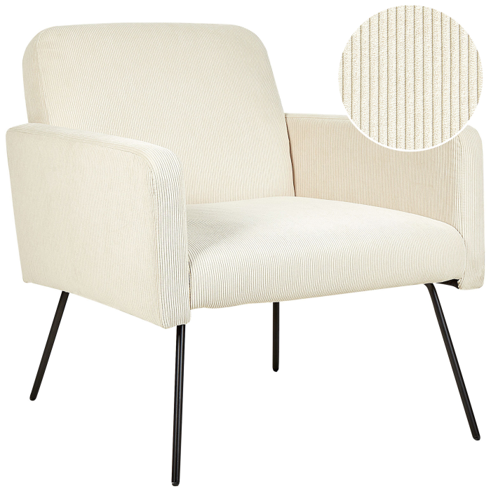 NARKEN Armchair Light Beige Velvet [2]