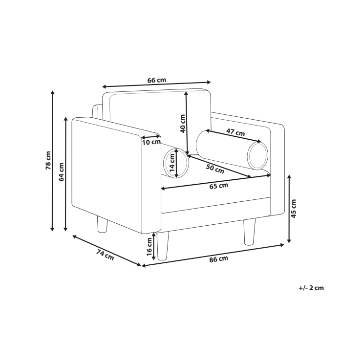 Fotoliu NURMO  Taupe [3]
