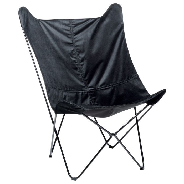 NYBRO Velvet Armchair Black [2]