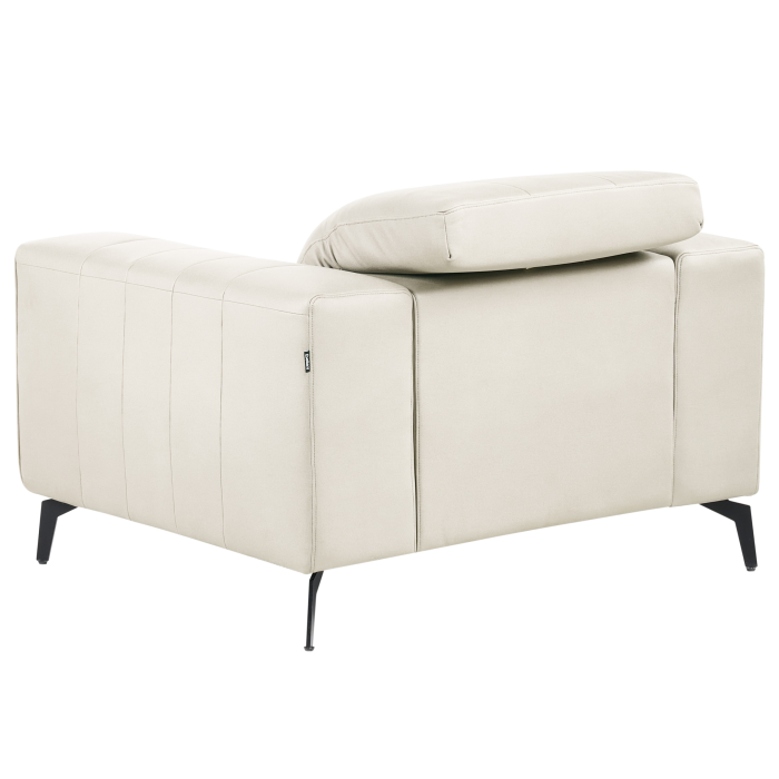 Fotoliu OMMEL Piele ecologică Bej deschis [7]